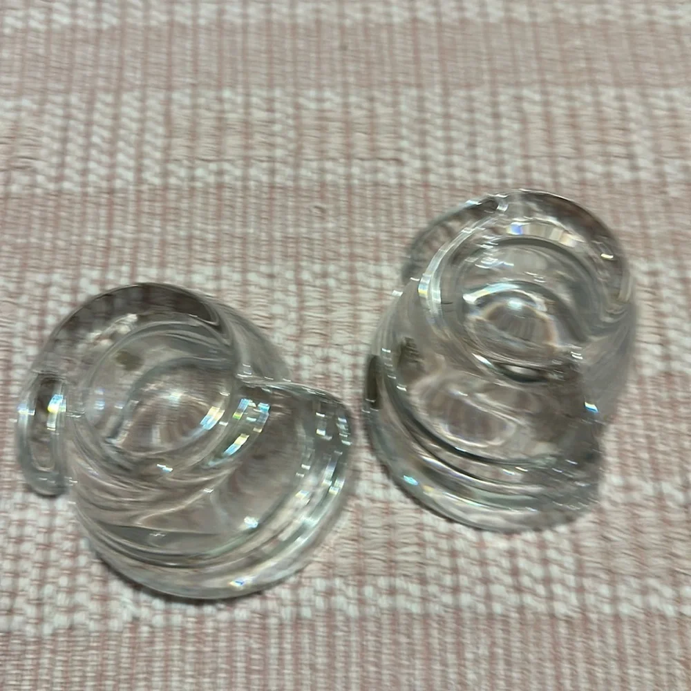 NWT Royal Gallery Collections - Pair of 2 Lead Crystal Votive Candle Holders